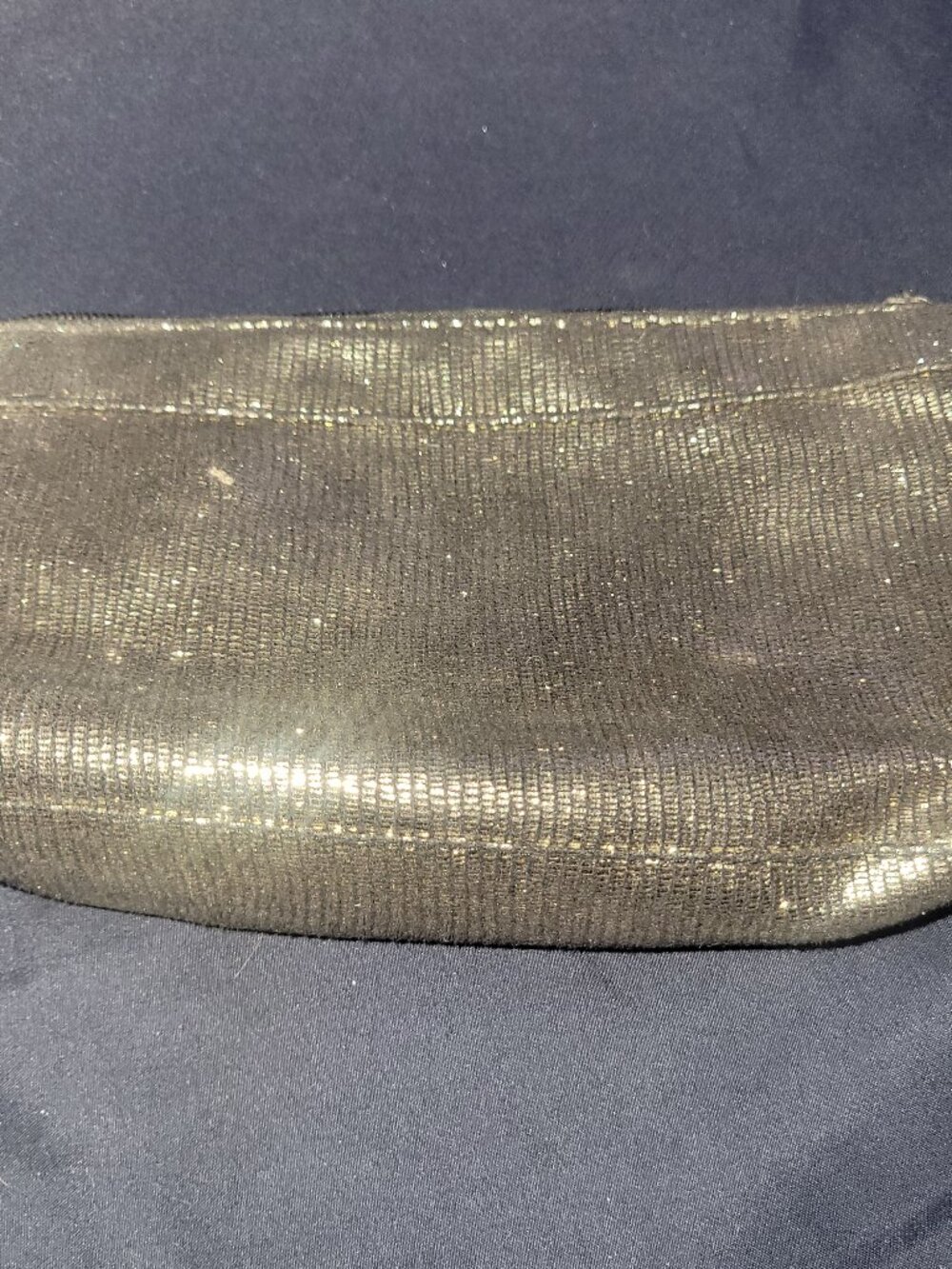FREE WITH PURCHASE gold metallic makeup bag, pencil case, etc